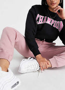 Champion - Sweat À Col Rond Logo Old School - Noir - Femme