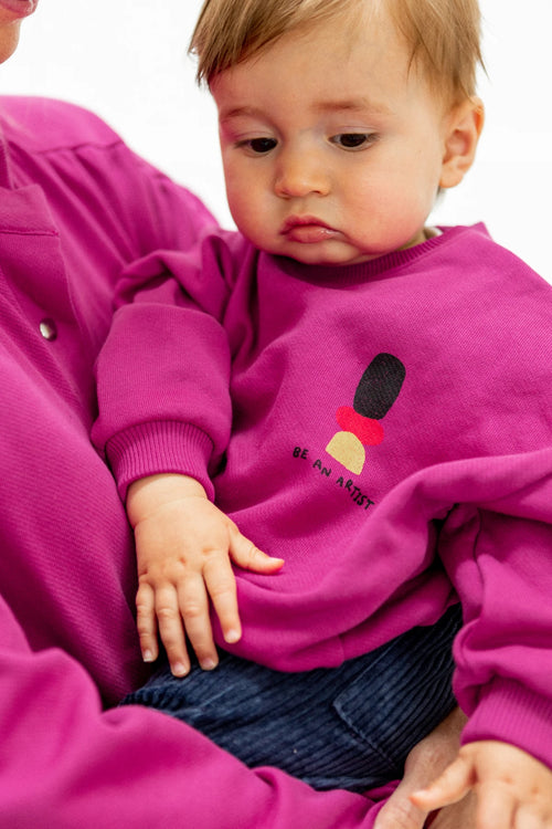 Sweat Bali - Tampon Placé Fuchsia - Bébé