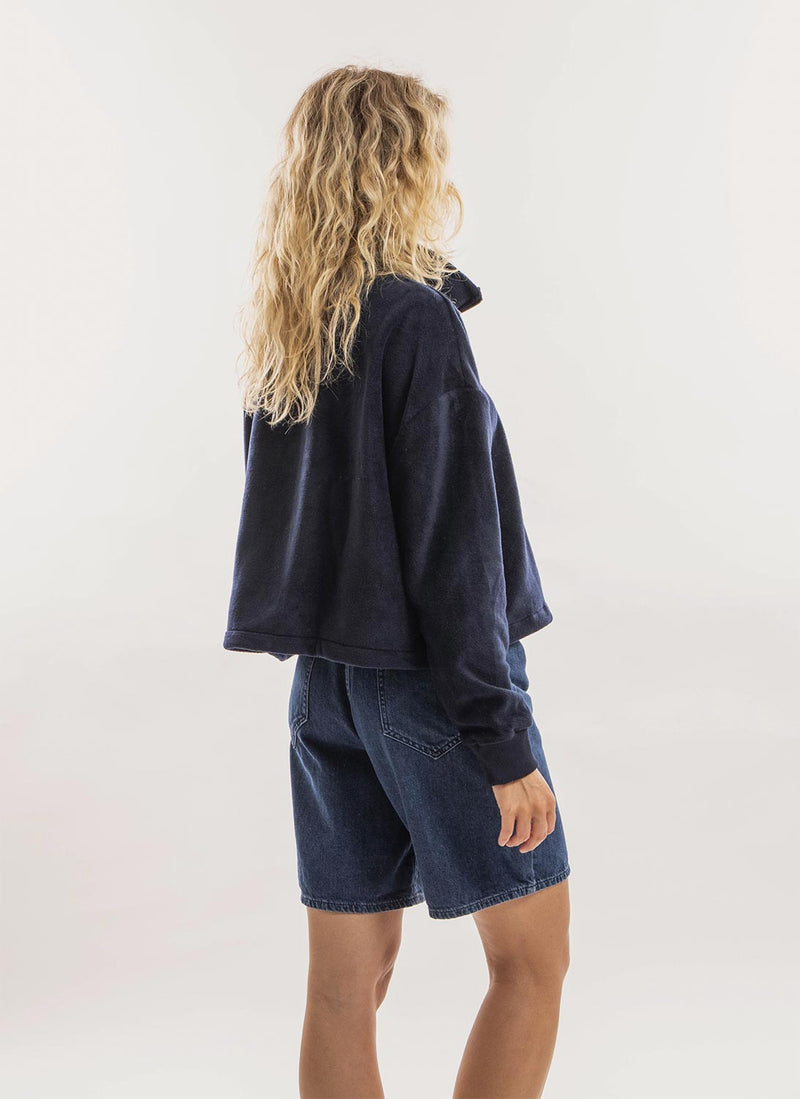 Lee Cooper - Sweat Cropped - Blau - Femme