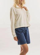 Lee Cooper - Sweat Cropped - Weiss - Femme