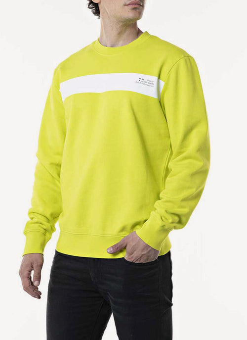 Replay - Sweat Imprimé - Bright Lemon - Homme