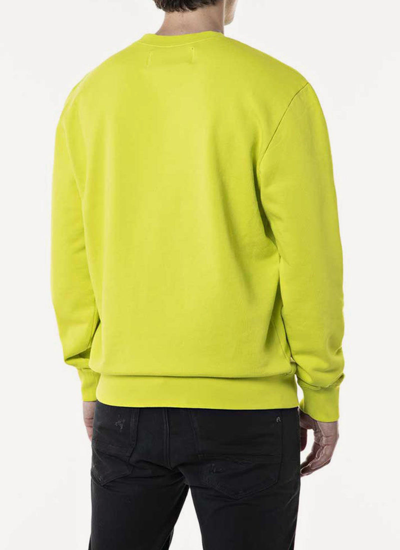 Replay - Sweat Imprimé - Bright Lemon - Homme