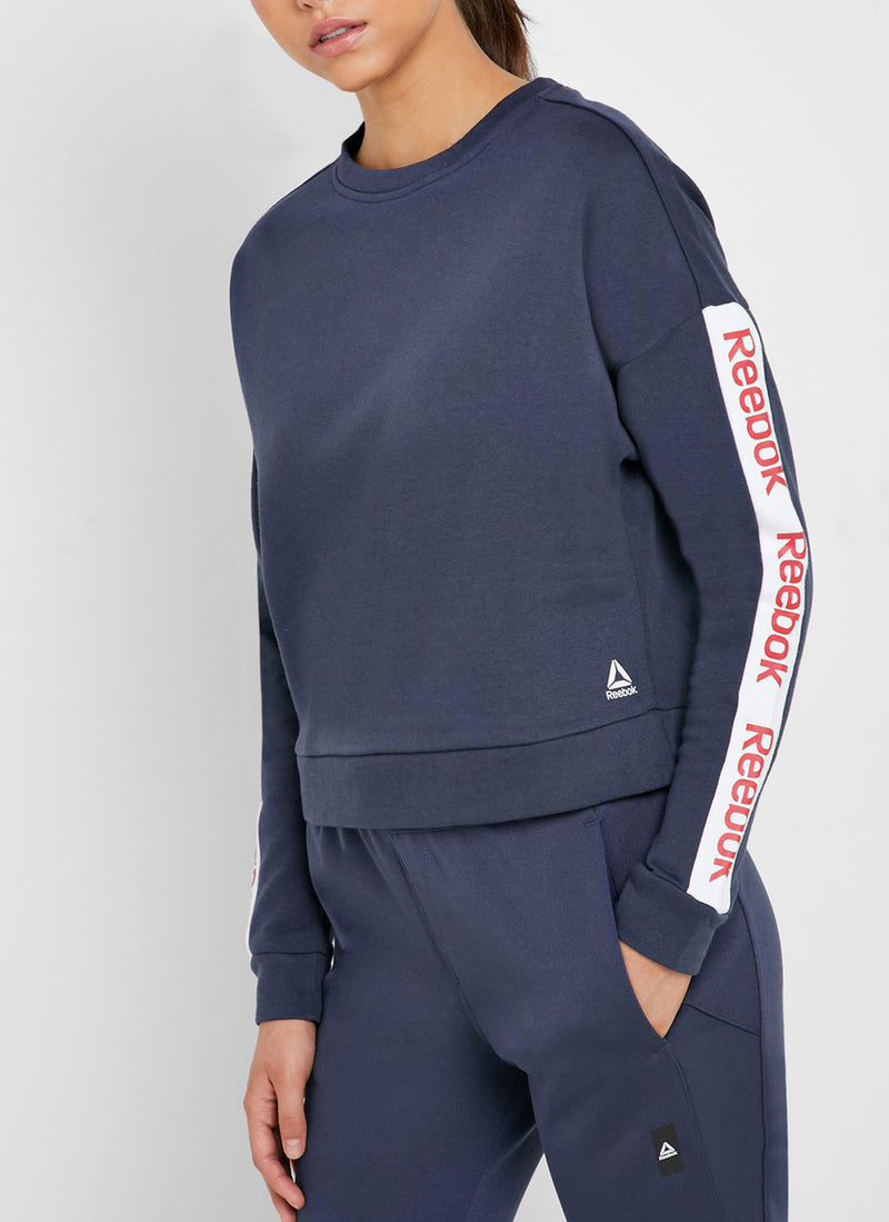 Reebok - Sweat Linear Logo Crew - Hernvy - Femme