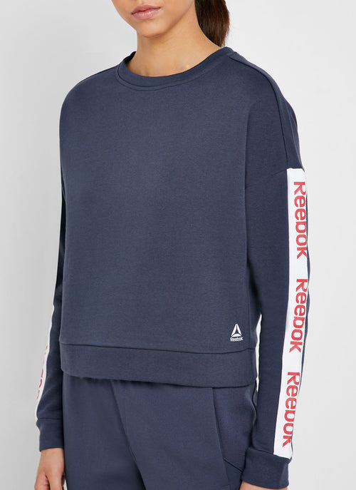 Reebok - Sweat Linear Logo Crew - Hernvy - Femme