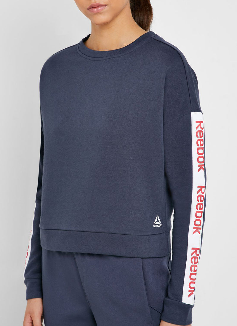 Reebok - Sweat Linear Logo Crew - Hernvy - Femme