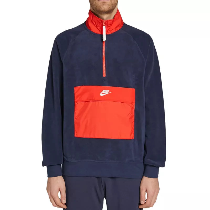 Sweat Nike M Nsw Snl - Bleu