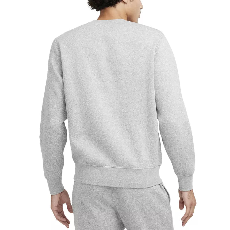 Sweat Nike Nsw Club Crew Letters - Gris Bleu/Blanc