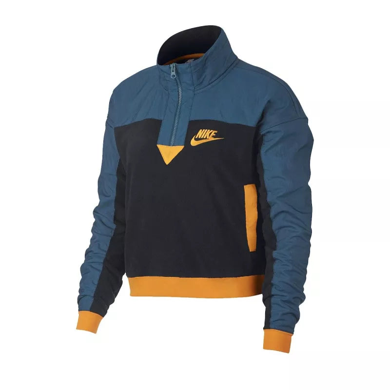 Sweat Nike Nsw Top Half Zip Polar - Bleu