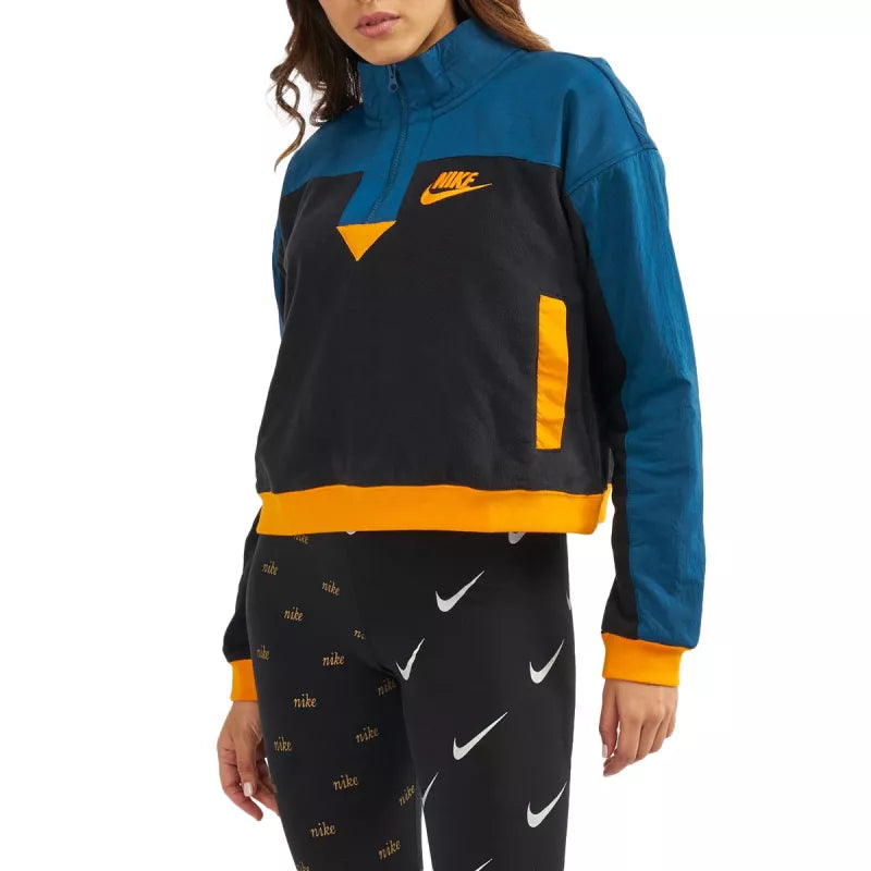 Sweat Nike Nsw Top Half Zip Polar - Bleu