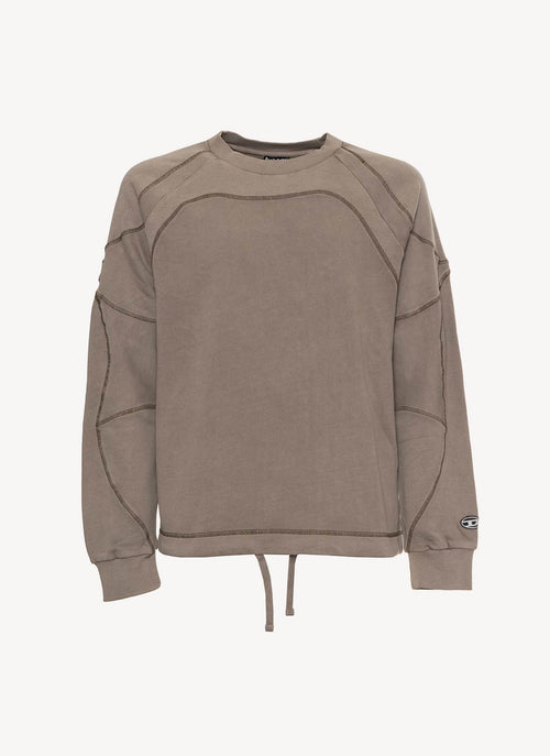 Diesel - Sweat Ribal - Gris Charcoal - Homme