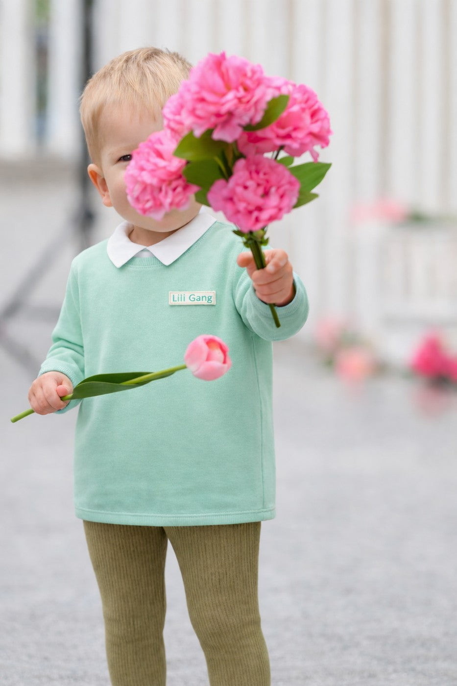 Sudadera Solal Menta - Bebé niño - Menta
