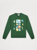 Sweat Unisexe Bonjour Vert
