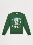 Sweat Unisexe Bonjour Vert