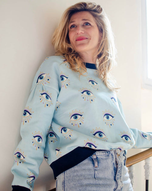 Sweat Calliope Eyes Bleu Glacier