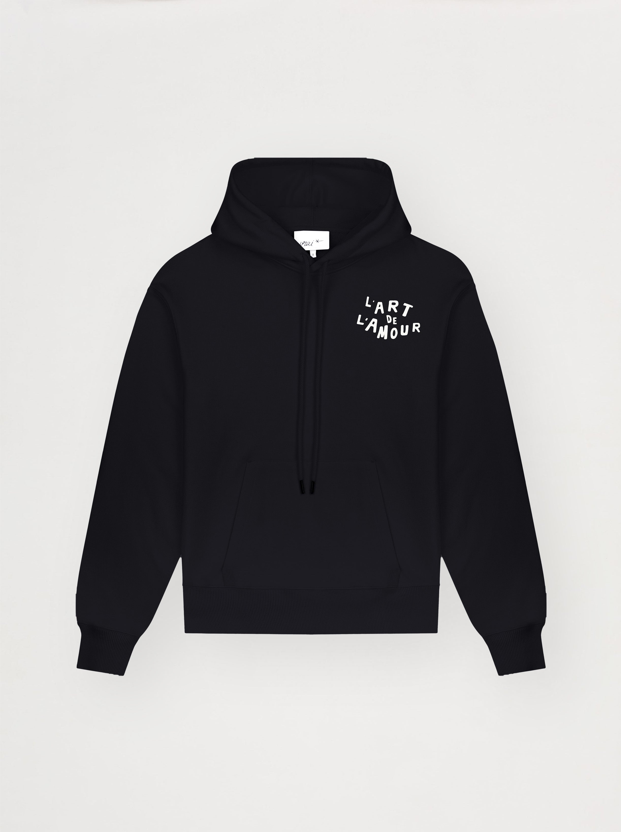 Unisex Hoodie The Love of Art Charcoal Black