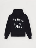 Unisex Hoodie The Love of Art Charcoal Black