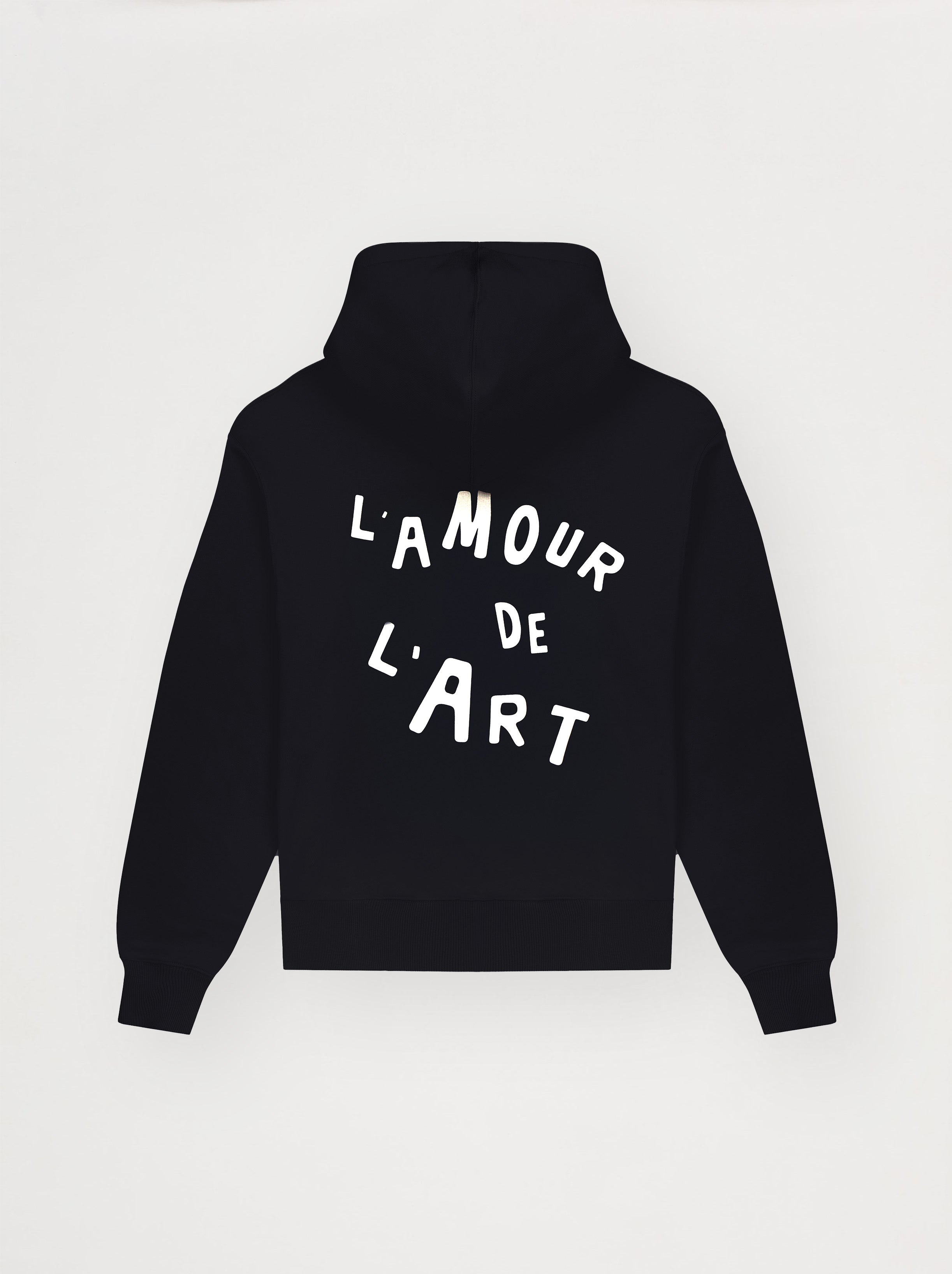 Unisex Hoodie The Love of Art Charcoal Black