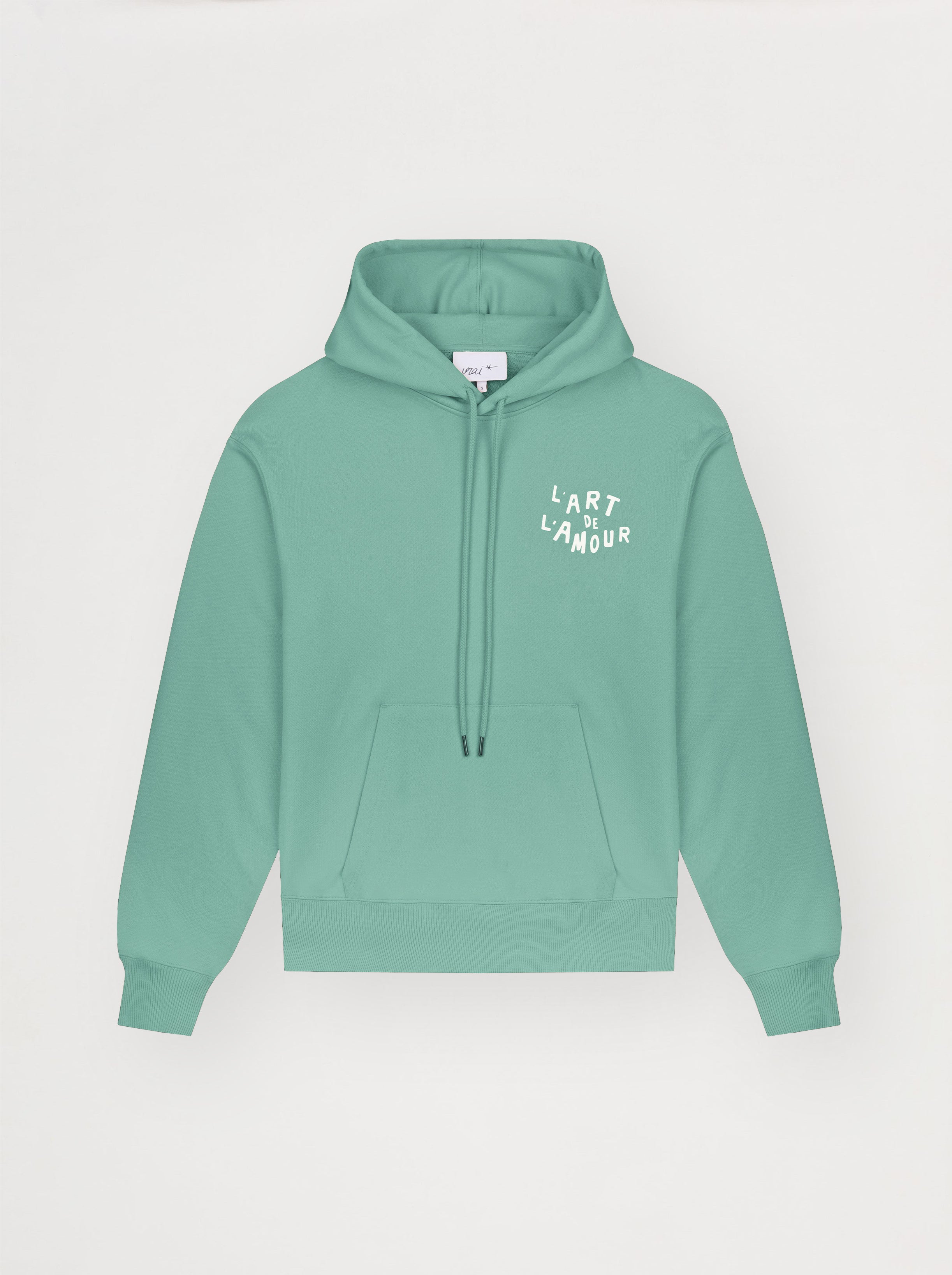 Sweat Capuche Unisexe L'Amour De L'Art Vert Givré