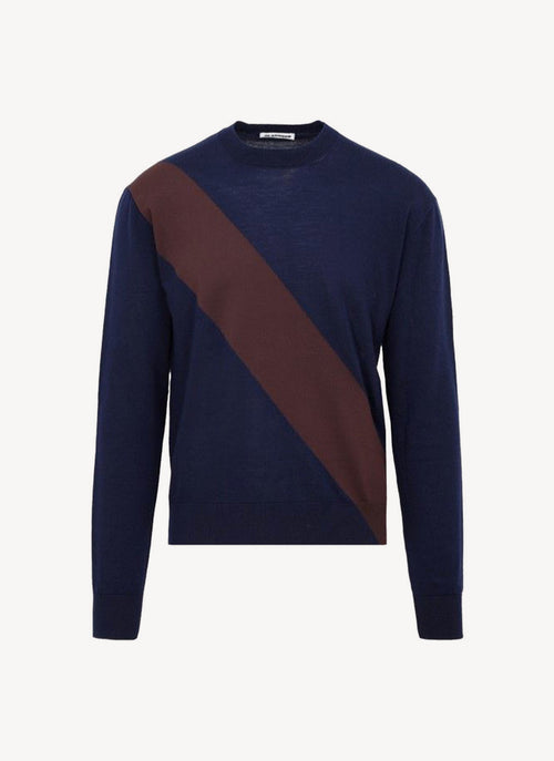 Jil Sander - Pull En Laine - Open Brown - Homme