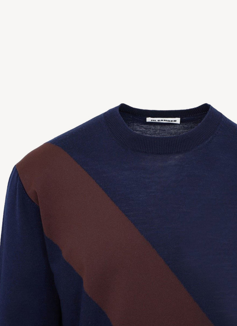 Jil Sander - Pull En Laine - Open Brown - Homme