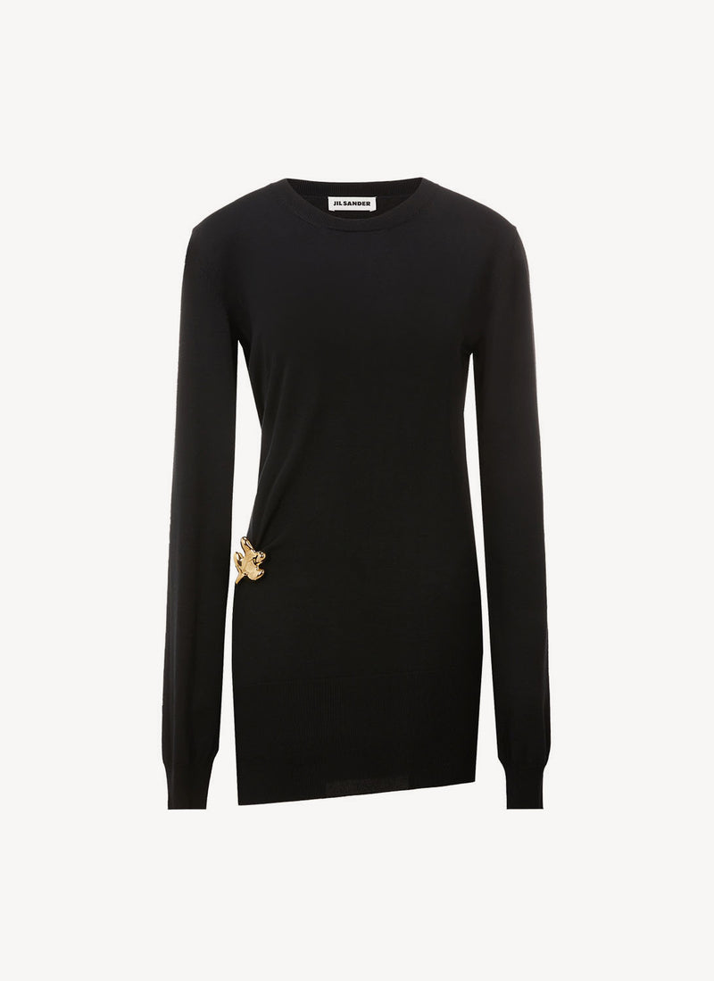 Jil Sander - Pull En Laine - Black - Femme