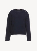 Jil Sander - Pull En Laine - Dark Blue - Femme