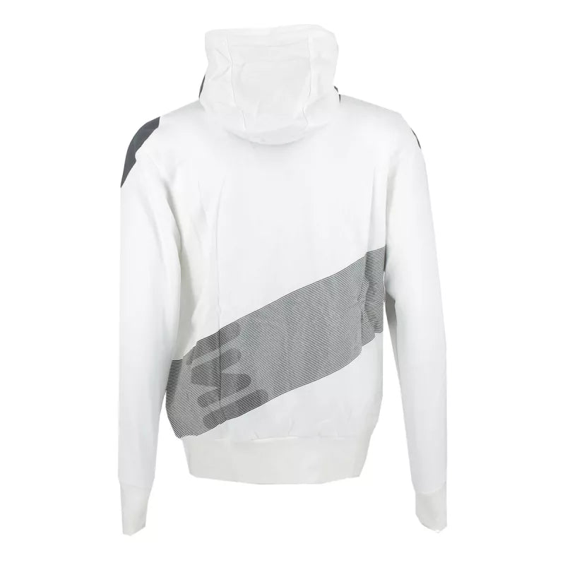 Sweatshirt À Capuche Ecru/Gris