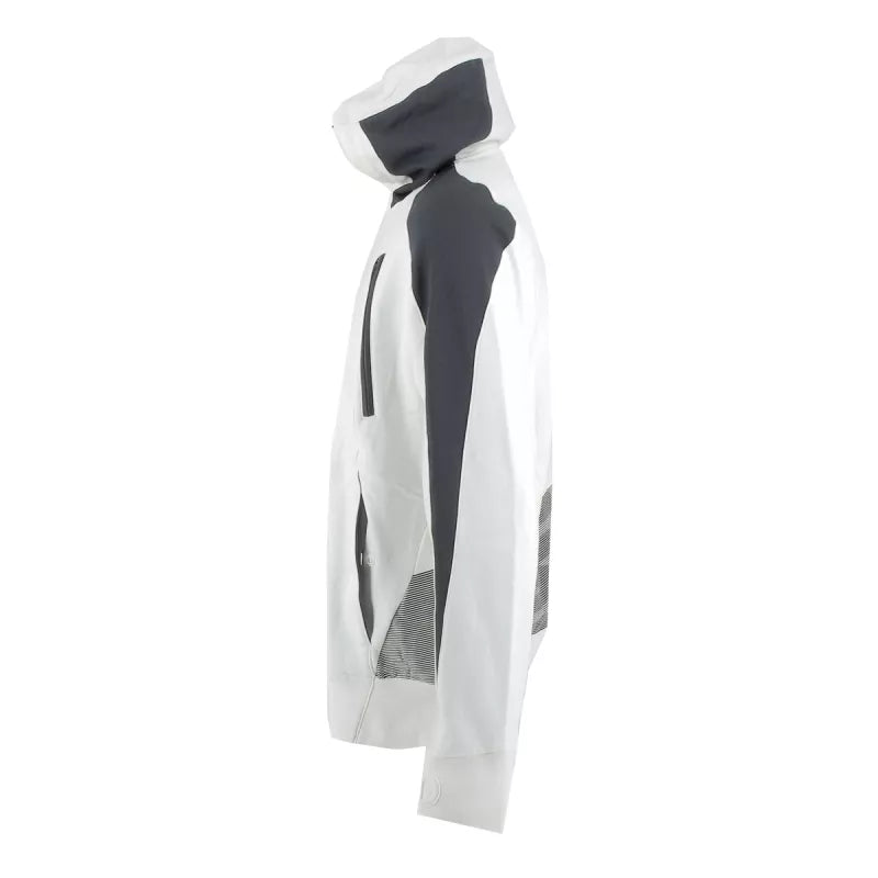 Sweatshirt À Capuche Ecru/Gris