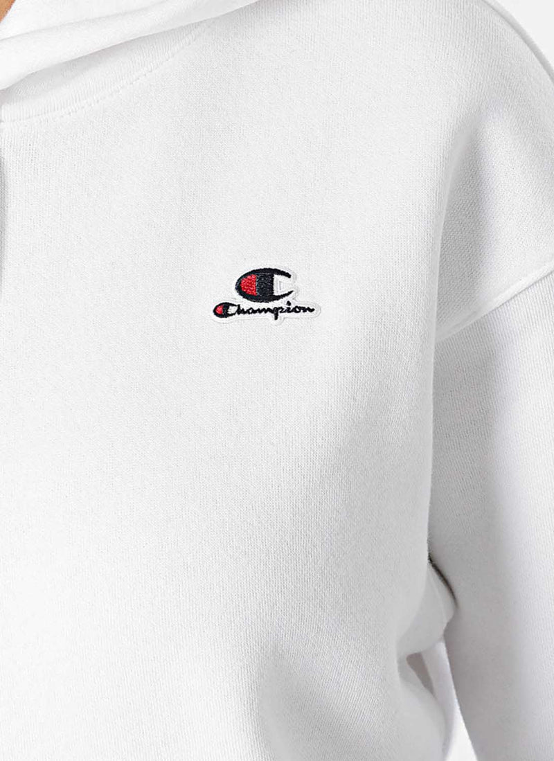 Champion - Sweatshirt À Capuche Double Logo - Blanc - Femme