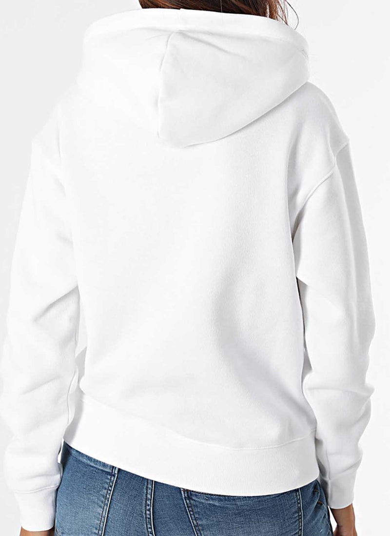 Champion - Sweatshirt À Capuche Double Logo - Blanc - Femme