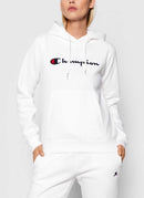 Champion - Sweatshirt À Capuche Et Logo - Blanc - Femme