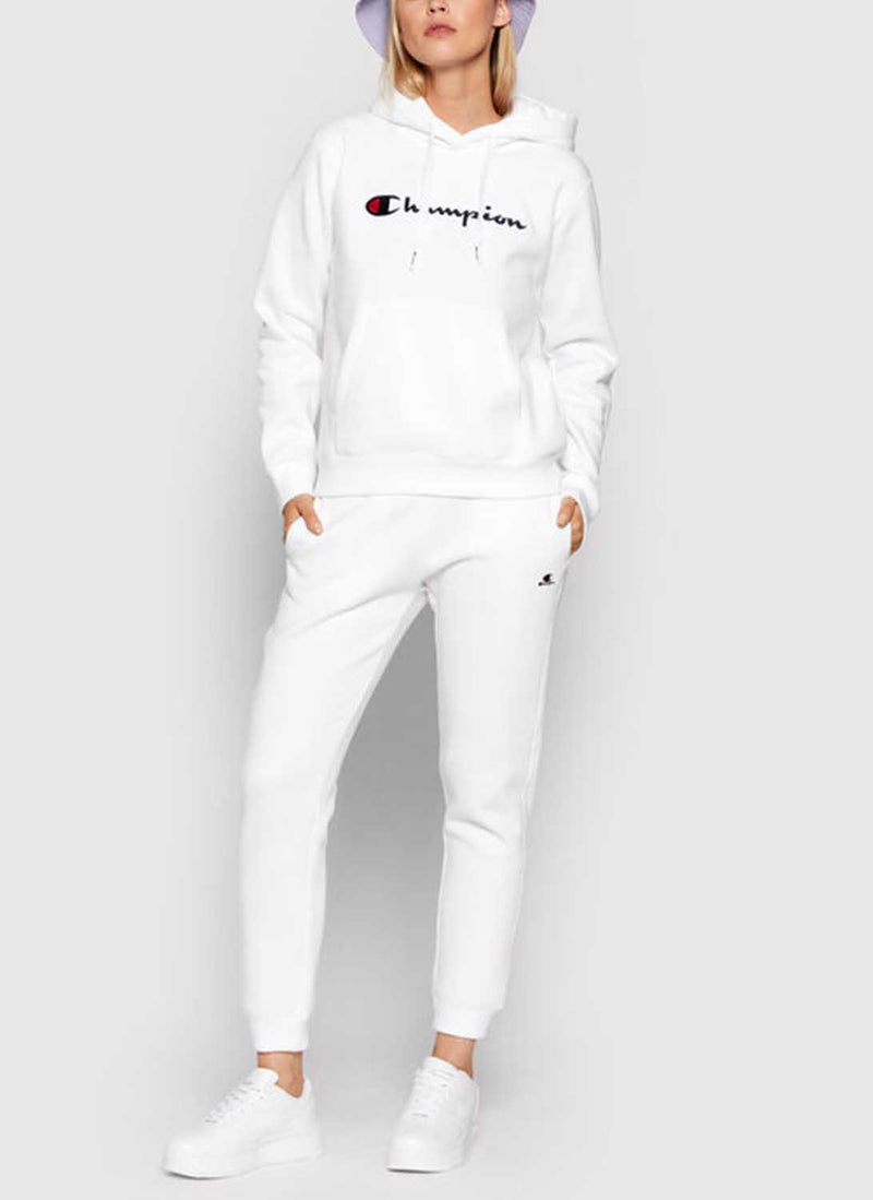 Champion - Sweatshirt À Capuche Et Logo - Blanc - Femme