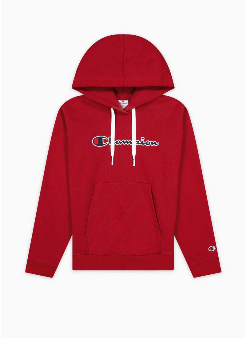 Champion - Sweatshirt À Capuche Et Logo - Bordeaux - Femme