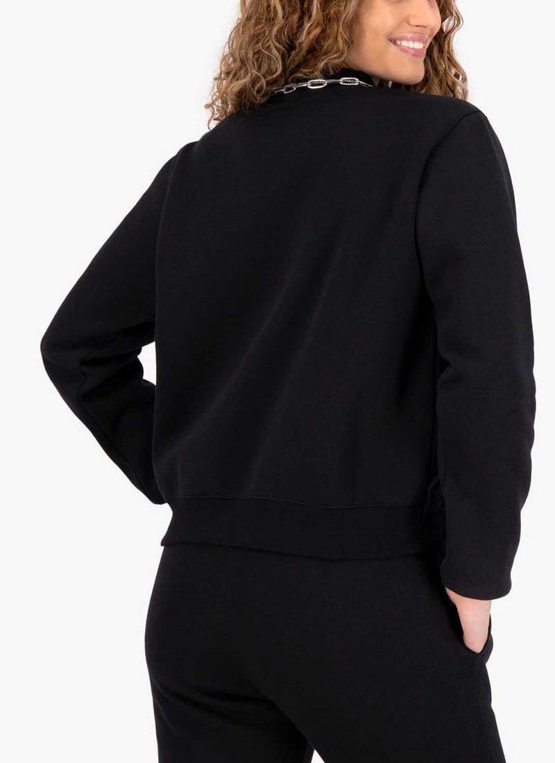 Champion - Sweatshirt À Col Haut - Noir - Femme