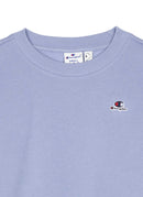 Champion - Sweatshirt Col Rond Double Logo - Bleu - Femme