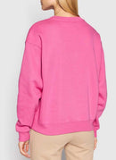 Champion - Sweatshirt Col Rond Double Logo - Rose - Femme