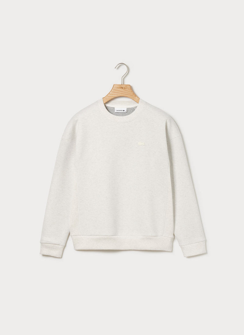 Lacoste - Sweatshirt Col Rond - Farine - Femme