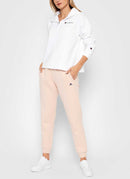 Champion - Sweatshirt Col Zippé - Blanc - Femme