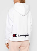 Champion - Sweatshirt Col Zippé - Blanc - Femme