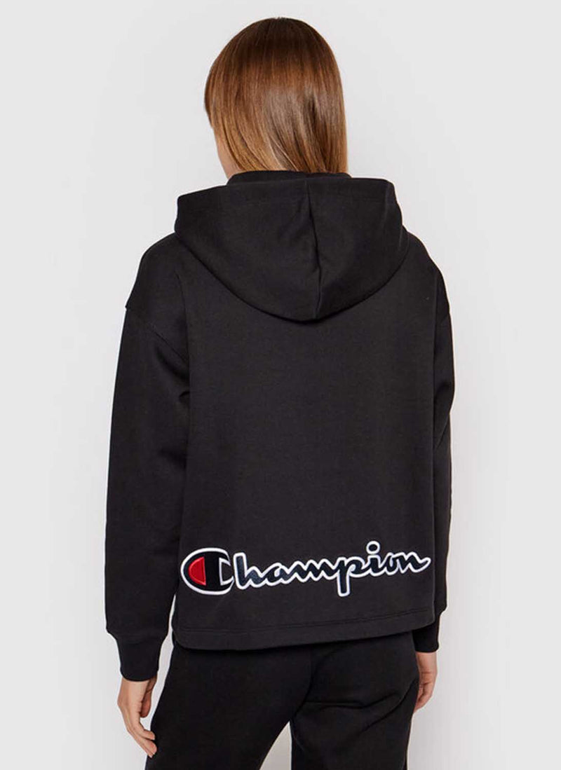 Champion - Sweatshirt Col Zippé - Noir - Femme