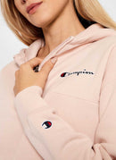 Champion - Sweatshirt Col Zippé - Rose - Femme