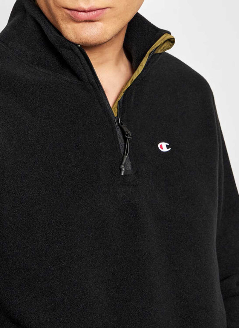 Champion - Sweatshirt Half Zip - Noir - Homme