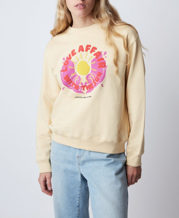 Sweatshirt Louis Love - Softyellow