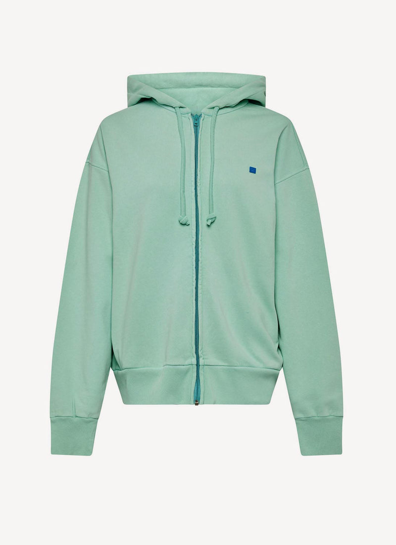 Acne - Sweatshirt Zippé Fiah - Green - Femme