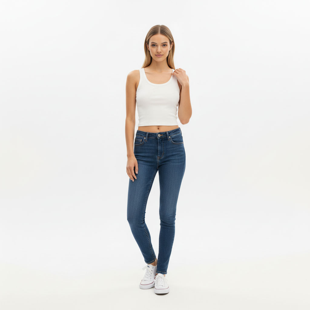 Urban Tank Crop Vest - Dirty White - Women