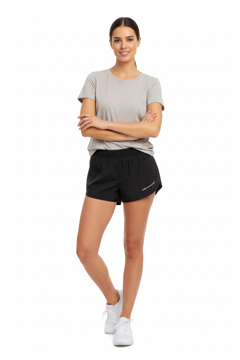 Pantalón corto Active Runny Fitness Negro - Mujer