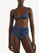 Tommy Hilfiger - Bas De Bikini Taille Haute Imprimé - Floral Navy - Femme