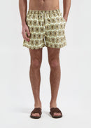 Shorts de baño con insignia de palma - Arena