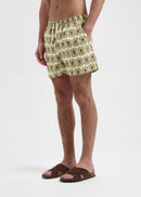 Shorts de baño con insignia de palma - Arena