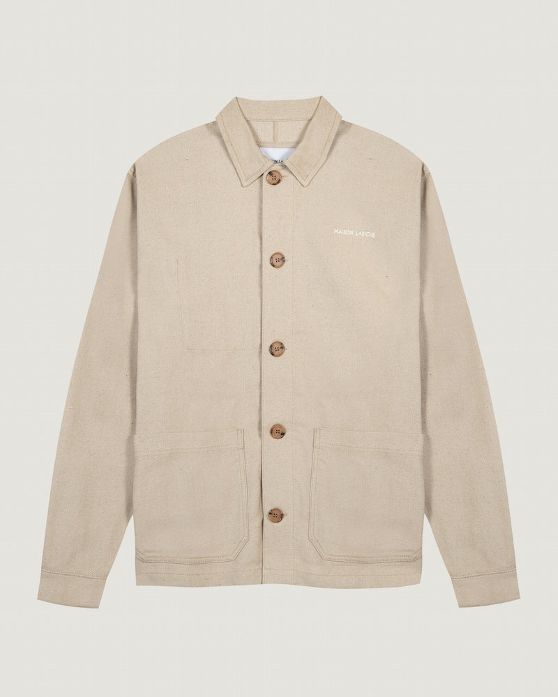 sžbasto twill jacket 'maison labiche'#color_canvas-beige